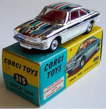 Simca 1000 Sports Car Competition Model by Corgi Toys