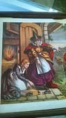 1880 Antq McLoughlin Cinderella Aunt Louisa’s WOOD Cube PUZZLE Box Boys & Girls