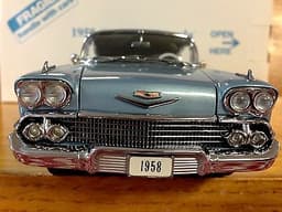 1958 Chevrolet IMPALA Sport Coupe NEW in BOX w/Paperwork by Danbury Mint