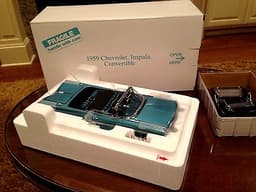 1959 Chevrolet Impala Convertible Danbury Mint Mint in BOX Batwing Machine 348