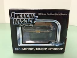 1970 MERCURY COUGAR ELIMINATOR 1:18 ELITE EDITION AMERICAN MUSCLE BY ERTL RARE!