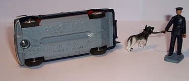 Corgi 448 1960\'s Police Mini Van with Handler and GSD. Mint in Mint Original Box