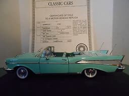 Danbury Mint 1:24 scale 1957 Chevrolet Bel Air Convertible