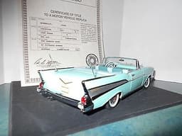 Danbury Mint 1:24 scale 1957 Chevrolet Bel Air Convertible