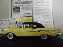 Danbury Mint 1:24 scale 1957 Chevrolet Bel Air Convertible 50th Anniversary