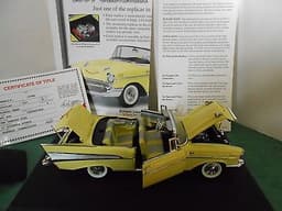 Danbury Mint 1:24 scale 1957 Chevrolet Bel Air Convertible 50th Anniversary