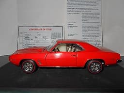 Danbury Mint 1:24 scale 1969 Pontiac Firebird 400 40th Anniversary Edition