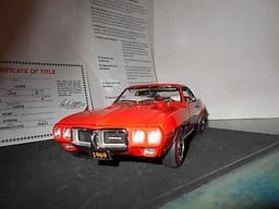Danbury Mint 1:24 scale 1969 Pontiac Firebird 400 40th Anniversary Edition
