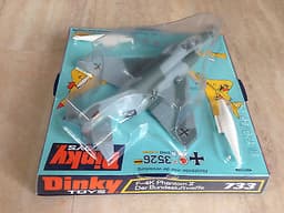 Dinky Toys 733 F-4k Phantom II Der Bundesluftwaffe, German, Mint, Very Rare