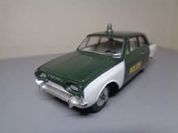 DINKY TOYS FRANCE 551 VINTAGE FORD TAUNUS 17M POLIZEI POLICE CAR VERY RARE NMINT