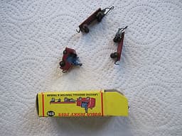 Dublo dinky toys Lansing Bagnall Tractor & 2 trailers boxed, ref 076
