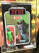 GREEDO AFA 80 ROTJ 77 BACK A UNPUNCHED CLEAR B / 1983 KENNER STAR WARS VINTAGE