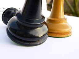jaques of london staunton chess set -1925-37- broadbent knights original patina