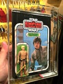 LUKE BESPIN AFA 85 ESB 32 BACK / 85-85-80 CLEAR B/ 1980 KENNER STAR WARS VINTAGE
