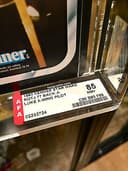 LUKE X WING AFA 85 ROTJ 77 BACK 85-85-85 CLEAR B/ 1983 KENNER STAR WARS VINTAGE