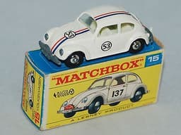 Matchbox Lesney RW No15 Volkswagen 1500 Beetle - RARE CODE 3 "HERBIE" Decals