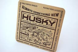 Mint HUSKY model No.25 REFUSE VAN within red & yellow blister card