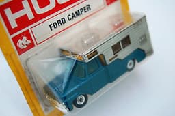 Old shop stock. Mint HUSKY models No.35 FORD CAMPER within red & yellow blister