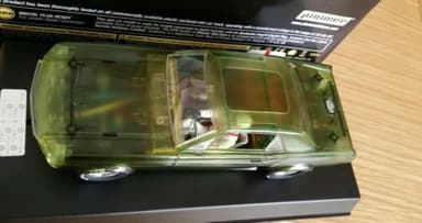 PIONEER SLOT ONLY 1 MADE J-CODE MUSTANG TEST MOULDING GREEN X-RAY SCALEXTRIC