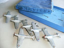 Pre-war Dinky Toy Box Set 60N Fairey "Battle" Bomber - 6 Aircraft