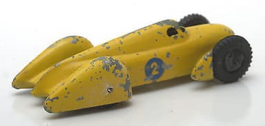 Pre-War Dinky Toys: 23d Auto-Union Racing Car - Yellow RN2 1936-38