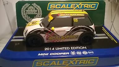RARE LIMITED EDITION NSCC 2014 WEEKEND SLOT CAR C3499 SCALEXTRIC MINI COOPER 60