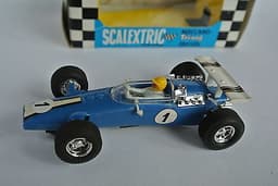 Scalextric Exellent BOXED PANTER Eng .\'69 BLUE RARE colour Vintage slot car