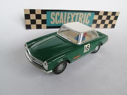 Scalextric EXELLENT Green MERCEDES 250 SL C32 \'64 SPAIN EXIN Slot car LOOK