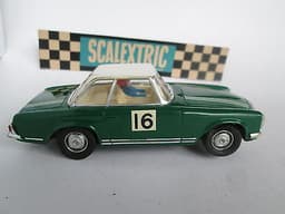 Scalextric EXELLENT Green MERCEDES 250 SL C32 \'64 SPAIN EXIN Slot car LOOK