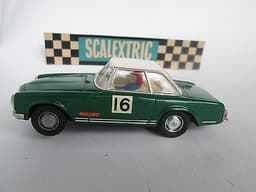 Scalextric EXELLENT Green MERCEDES 250 SL C32 \'64 SPAIN EXIN Slot car LOOK