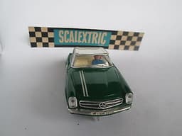 Scalextric EXELLENT Green MERCEDES 250 SL C32 \'64 SPAIN EXIN Slot car LOOK