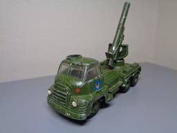 VILMER DENMARK VINTAGE 1950\'S BEDFORD MILITARY CANNON TRUCK VERY RARE ITEM GOOD