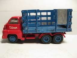 Vilmer toys,Made in Denmark VERY RARE. Bedford 3 axles cattle truck,1960\'s