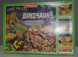 VINTAGE 1985 WADDINGTONS - LOST VALLEY OF THE DINOSAURS BOXED BOARD GAME