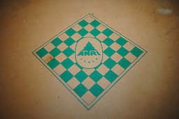 Vintage Anri, hand crafted, Maplewood colour painted chess set.