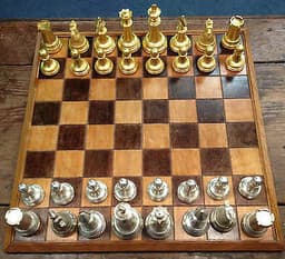 Vintage Competition Chess Set by Charles Platt c1930 with box