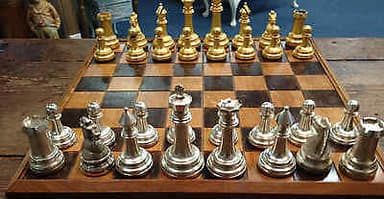 Vintage Competition Chess Set by Charles Platt c1930 with box