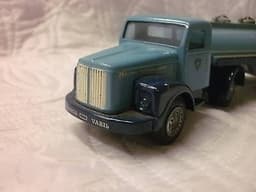 Vintage diecast toy truck Scania Vabis petrol tanker TEKNO Denmark