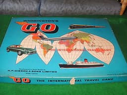 Vintage Go Travel Board Game by John Waddington Ltd 1961 VGC COMPLETE