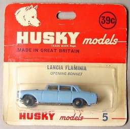 Vintage HUSKY #5 LANCIA FLAMINIA - Made in GREAT BRITAIN - MIP MOC - 1960s