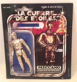 VINTAGE STAR WARS MECCANO 20 BACK C-3PO FRENCH