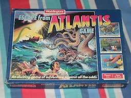 WADDINGTONS ESCAPE FROM ATLANTIS VINTAGE BOARDGAME DATED 1986