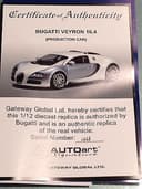 1/12 AUTOART BUGATTI EB 16.4 VEYRON HYPERCAR Ice blue/Pearl white