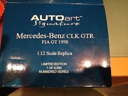 1/12 AUTOART MERCEDES-BENZ CLK GTR no 2267 of 4999