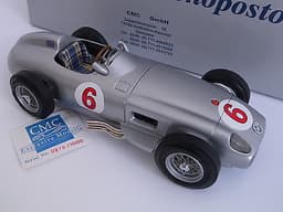 1:18 1955 CMC Diecast Mercedes-Benz W196 Silberpfeil-Monoposto No.6 Moss
