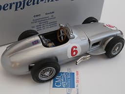 1:18 1955 CMC Diecast Mercedes-Benz W196 Silberpfeil-Monoposto No.6 Moss