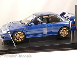 1/18 SUBARU IMPREZA 22B SONIC BLUE AUTOART MODEL BOXED NEW CONDITION MODEL 78601