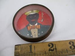 #1 Black Americana Negro Monty Polish Palm Dexterity Puzzle Tin Toy c1920s
