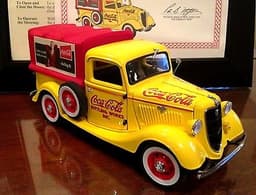 1935 Ford Model A Pickup Coca Cola Delivery Danbury Mint New in the BOX Papers