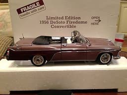 1956 DeSOTO Firedome Convertible Limited Edition Danbury Mint 1:24 MIB